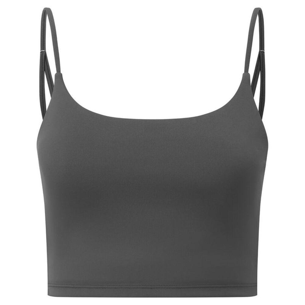 TriDri Womens/Ladies Recycled Sports Bra / Charcoal